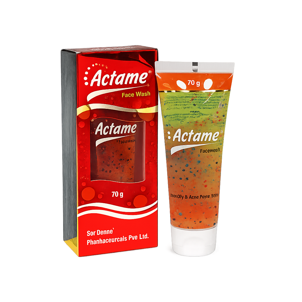 SolDerma Actame Facewash, 70gm